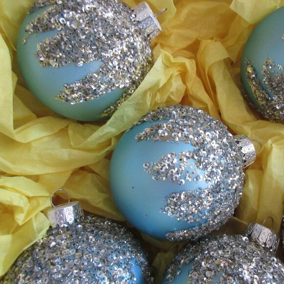 💕 SALE - Six (6) Gorgeous Christmas Ornaments / Bulbs / Decor - Picture 5 of 6